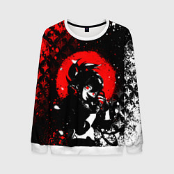 Свитшот мужской Куки шинобу - Мрачный Геншин, цвет: 3D-белый