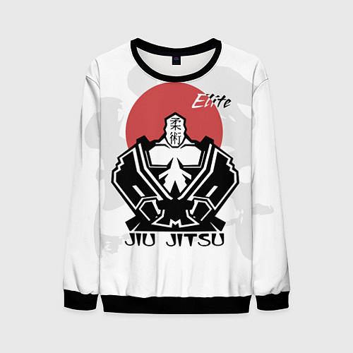 Мужской свитшот Jiu Jitsu red sunJiu Jitsu red sun / 3D-Черный – фото 1