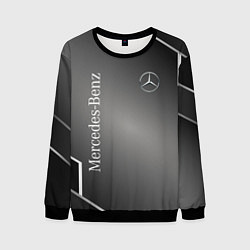 Свитшот мужской Mercedes абстракция карбон, цвет: 3D-черный