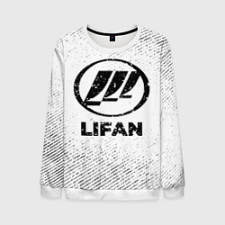 Мужской свитшот Lifan с потертостями на светлом фоне