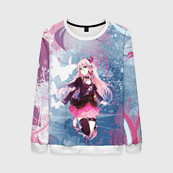 Мужской свитшот Девушка аниме с бабочками