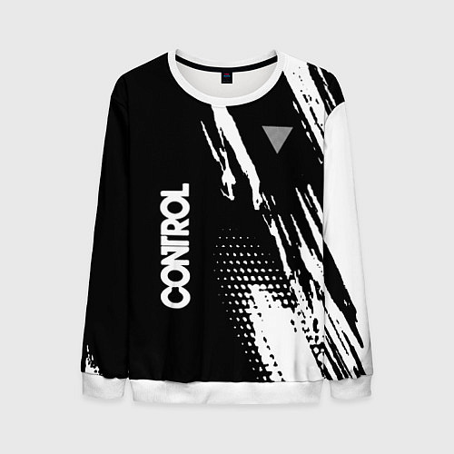 Мужской свитшот Control Logo / 3D-Белый – фото 1