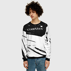 Свитшот мужской Code vein Logo краска, цвет: 3D-черный — фото 2