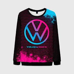 Свитшот мужской Volkswagen - neon gradient, цвет: 3D-черный