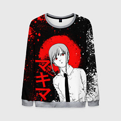 Мужской свитшот Человек-бензопила - манга - Макима