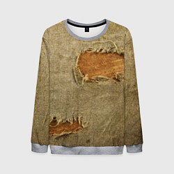 Свитшот мужской Старая рваная мешковина - авангард, цвет: 3D-меланж
