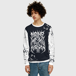 Свитшот мужской Bring Me the Horizon краска, цвет: 3D-белый — фото 2