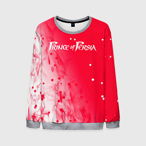 Мужской свитшот Prince of persia - пламя / 3D-Меланж – фото 1