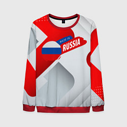 Свитшот мужской Welcome to Russia red & white, цвет: 3D-красный