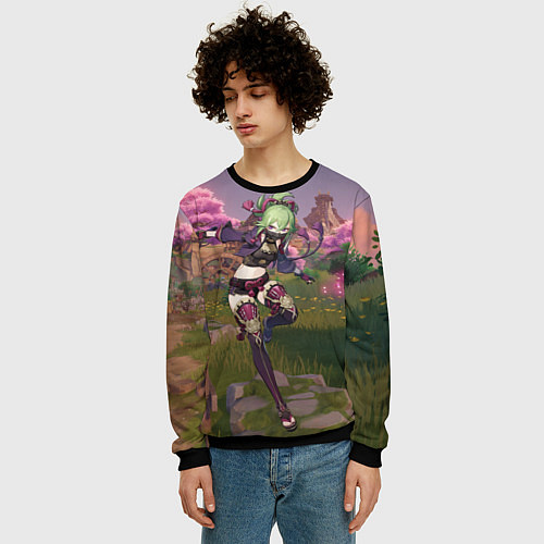 Мужской свитшот Куки Синобу / 3D-Черный – фото 3