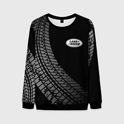 Свитшот мужской Land Rover tire tracks, цвет: 3D-черный