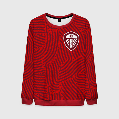 Мужской свитшот Leeds United отпечатки / 3D-Красный – фото 1