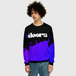 Свитшот мужской The Doors purple grunge, цвет: 3D-черный — фото 2
