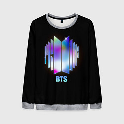 Свитшот мужской BTS gradient logo, цвет: 3D-меланж