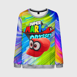 Свитшот мужской Super Mario Odyssey - Nintendo - Бейсболка, цвет: 3D-меланж