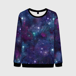 Свитшот мужской Бесконечность звездного неба, цвет: 3D-черный