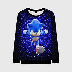 Свитшот мужской Sonic sequins, цвет: 3D-черный