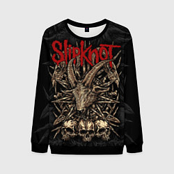 Свитшот мужской Slipknot - goat head, цвет: 3D-черный