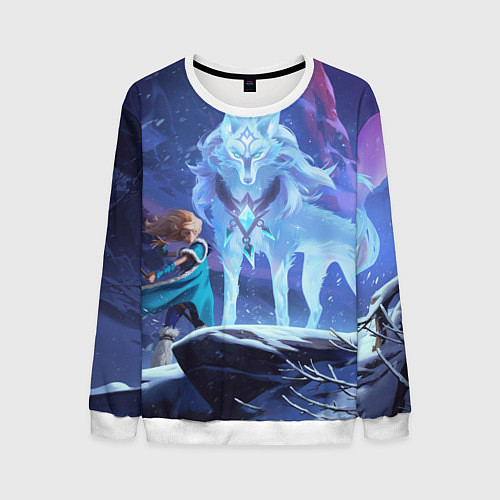 Мужской свитшот Новая личность Кристал Мэйдн / 3D-Белый – фото 1