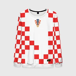 Свитшот мужской Сборная Хорватии форма к чемпионату мира 2022, цвет: 3D-белый