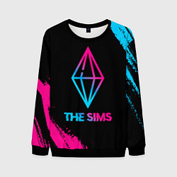 Мужской свитшот The Sims - neon gradient