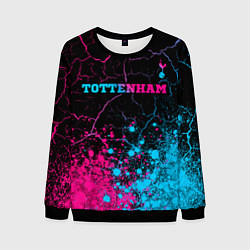 Мужской свитшот Tottenham - neon gradient: символ сверху