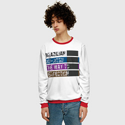 Свитшот мужской Jiu Jitsu Rank, цвет: 3D-красный — фото 2