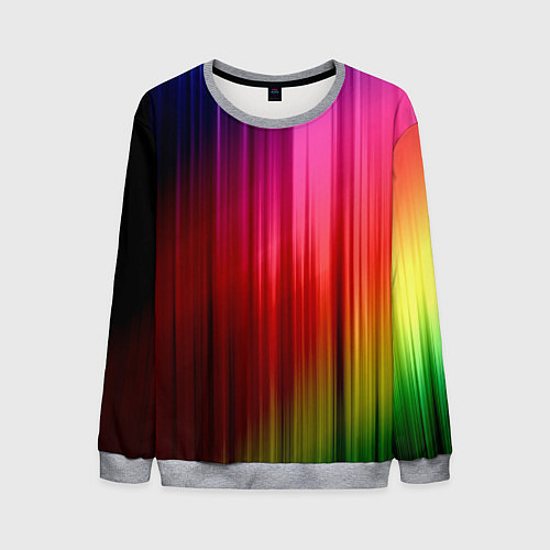 Мужской свитшот Цветной спектр / 3D-Меланж – фото 1