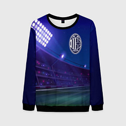 Свитшот мужской AC Milan ночное поле, цвет: 3D-черный