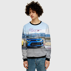 Свитшот мужской Chevrolet Camaro ZL 1 - Motorsport, цвет: 3D-черный — фото 2