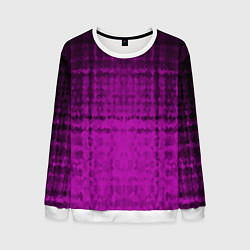 Мужской свитшот Абстрактный мозаичный черно - пурпурный узор
