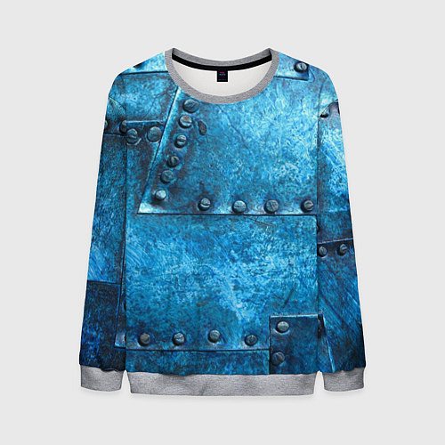 Мужской свитшот Из стали / 3D-Меланж – фото 1