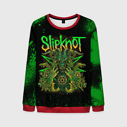 Свитшот мужской Slipknot green satan, цвет: 3D-красный