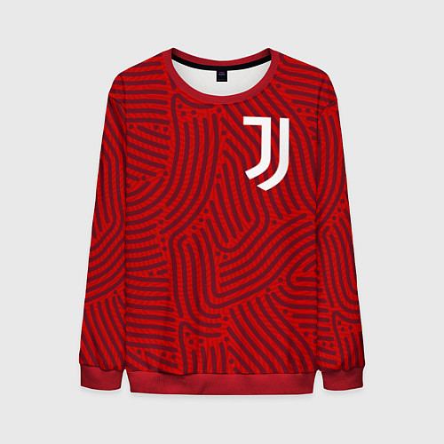 Мужской свитшот Juventus отпечатки / 3D-Красный – фото 1