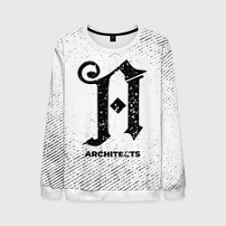 Мужской свитшот Architects с потертостями на светлом фоне