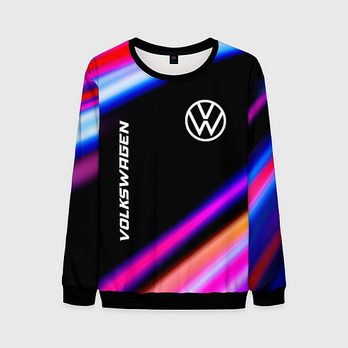 Мужской свитшот Volkswagen speed lights / 3D-Черный – фото 1