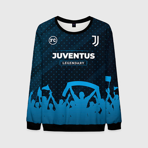 Мужской свитшот Juventus legendary форма фанатов / 3D-Черный – фото 1