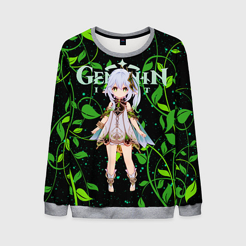 Мужской свитшот Нахида дендро архонт / 3D-Меланж – фото 1