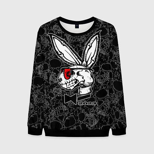 Мужской свитшот Playboy Skull - Rabbit 2023 / 3D-Черный – фото 1