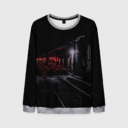 Свитшот мужской Тоннель метро, цвет: 3D-меланж
