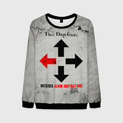 Свитшот мужской Outsider Album Inspirations - Three Days Grace, цвет: 3D-черный