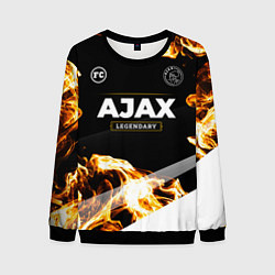 Свитшот мужской Ajax legendary sport fire, цвет: 3D-черный