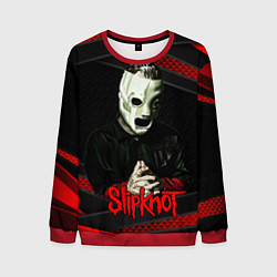 Свитшот мужской Slipknot black & red, цвет: 3D-красный