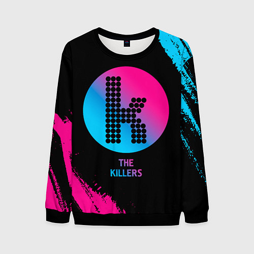 Мужской свитшот The Killers - neon gradient / 3D-Черный – фото 1