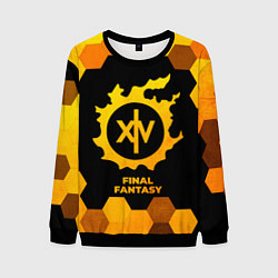 Свитшот мужской Final Fantasy - gold gradient, цвет: 3D-черный