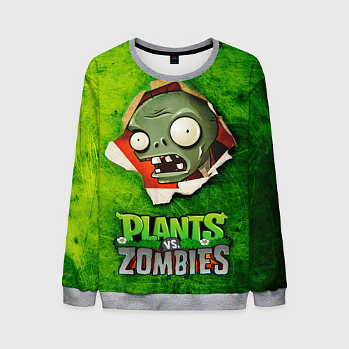 Мужской свитшот Green zombie / 3D-Меланж – фото 1