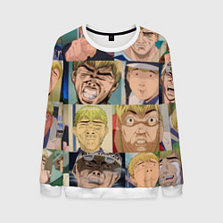 Свитшот мужской Лицо ГТО, цвет: 3D-белый