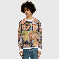 Свитшот мужской Лицо ГТО, цвет: 3D-белый — фото 2