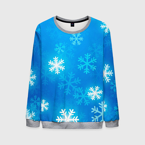 Мужской свитшот Зима 2023 / 3D-Меланж – фото 1
