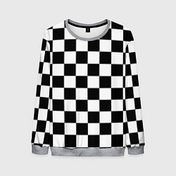 Свитшот мужской Шахматные клетки - текстура, цвет: 3D-меланж